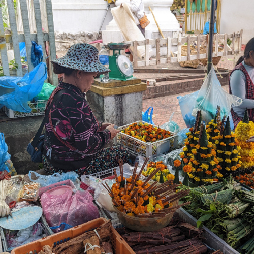 Le marché de Luang prabang. Luang Prabang