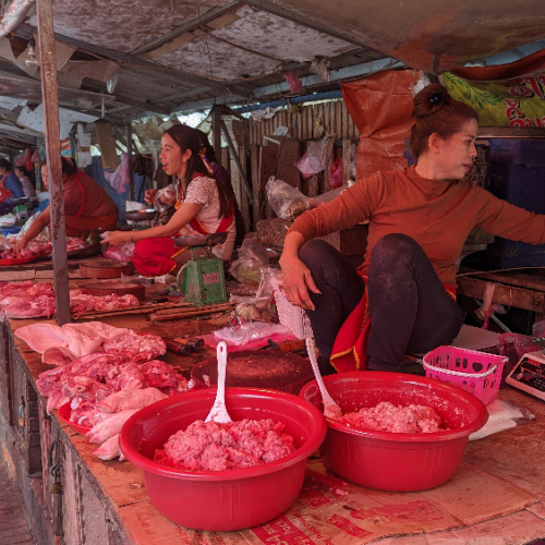 Le marché de Luang prabang. Luang Prabang
