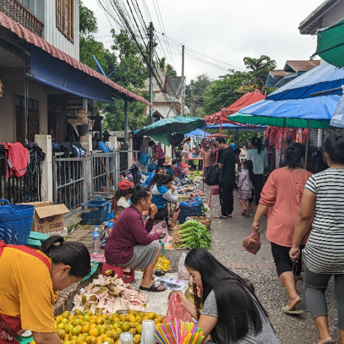 Le marché de Luang prabang. Luang Prabang