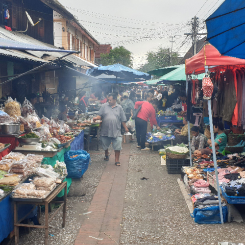 Le marché de Luang prabang. Luang Prabang