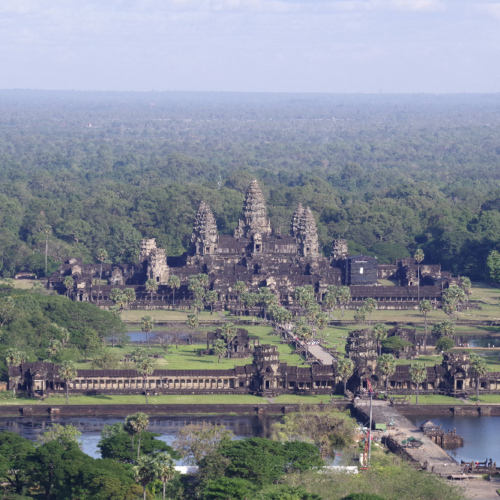 Vol en ballon en Angkor Wat. Siem Reap