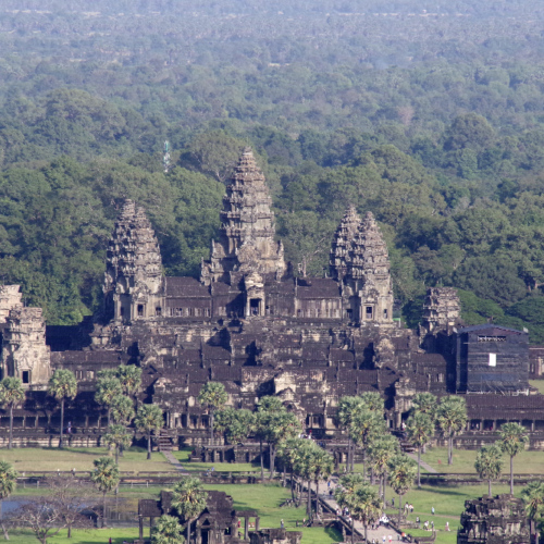 Vol en ballon en Angkor Wat. Siem Reap