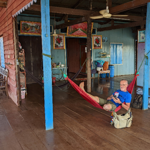 La maison d'hôte au lac Tonlé Sap. Kompong Kleang.