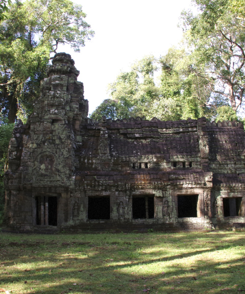 Le Temple Preah Khan. Un gîte d'étape. Siem Reap