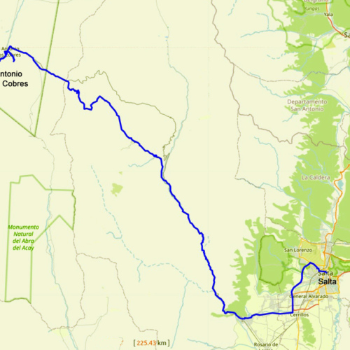 Route Salta San Antonio de los Cobres. La Puna.