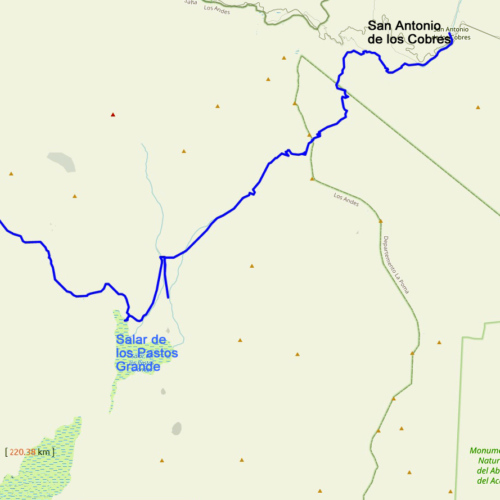 Route San Antonio de los Cobres à Tolar Grande. La Puna.