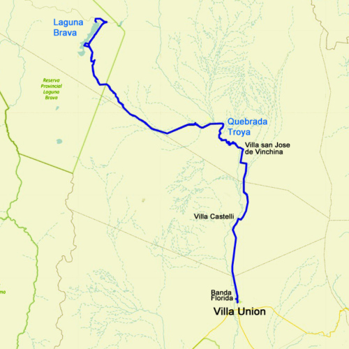 Trajet pour la Laguna Brava. La Puna.