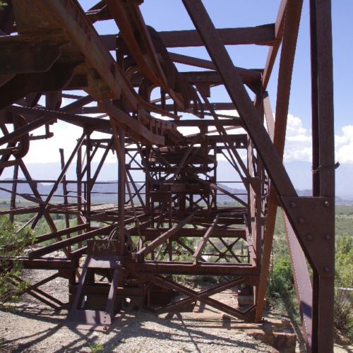 Station d'arrivée des wagons de minerai. Chilecito.