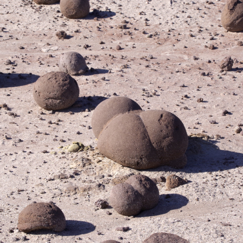 Parc national d'Ischigualasto. Cancha de Bochas. La Puna.