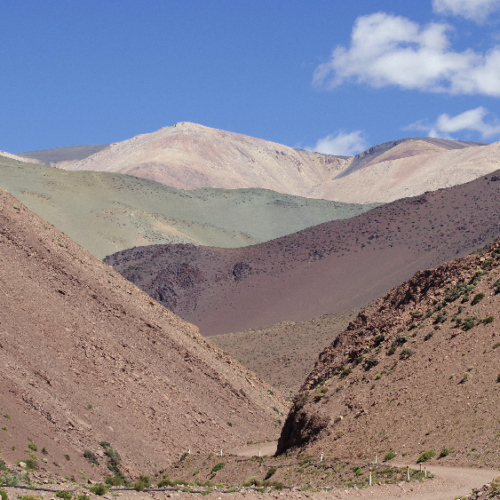 Route pour la Laguna Brava. La Puna.