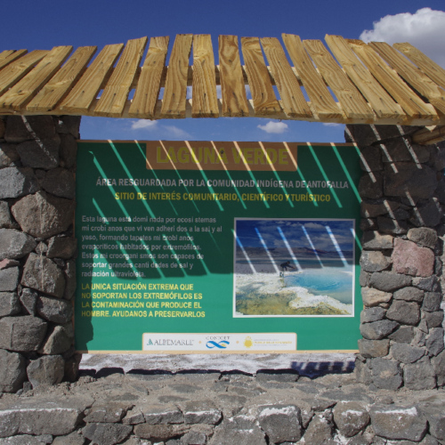 Salar d'Antofalla, la Laguna Verde. La Puna.