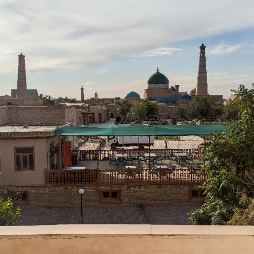 Hôtel Orient-Star, Vue de notre salle de bain. Khiva.