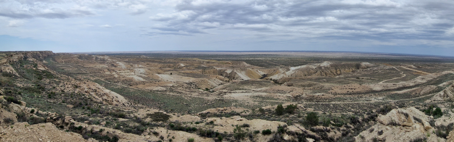 Le haut plateau d'Oustyrut. Mer d'Aral.