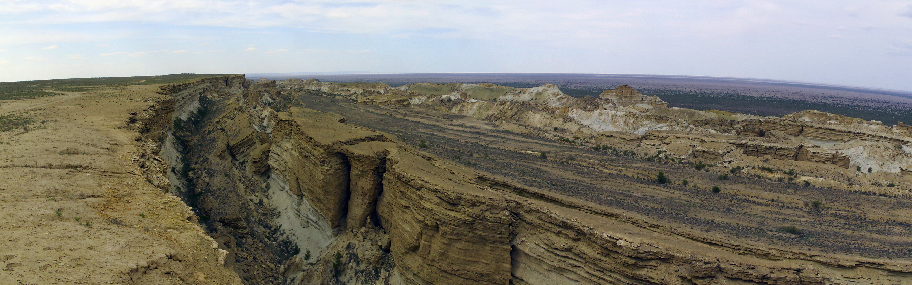 Le haut plateau d'Oustyrut. Mer d'Aral.