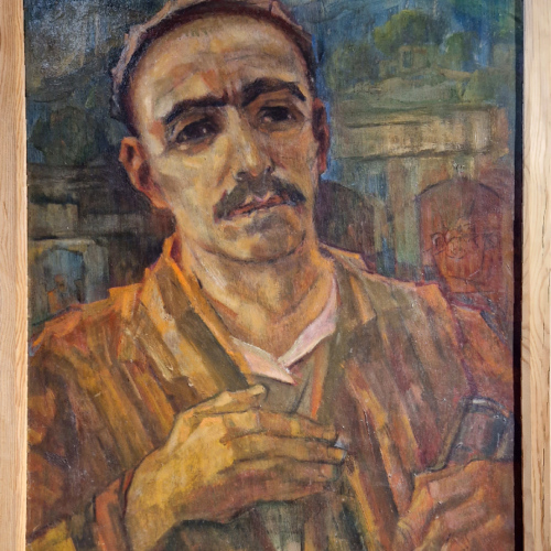 VOLKOV Portrait de Khamza Musée Savitskiy, Noukous.