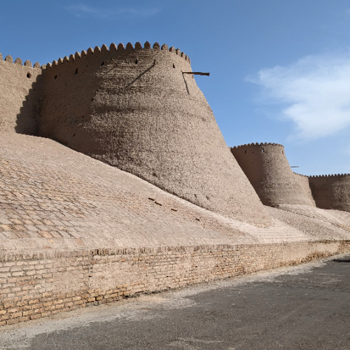 L'Itchan Kala, vieille ville de Khiva. Les remparts. Khiva.