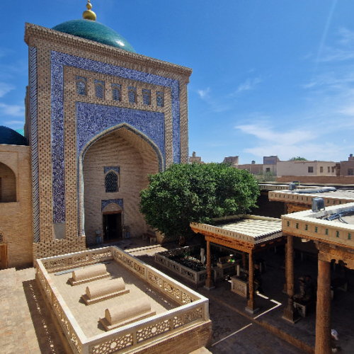 Le Mausolée de Pakhlavan-Makhmoud. Khiva.