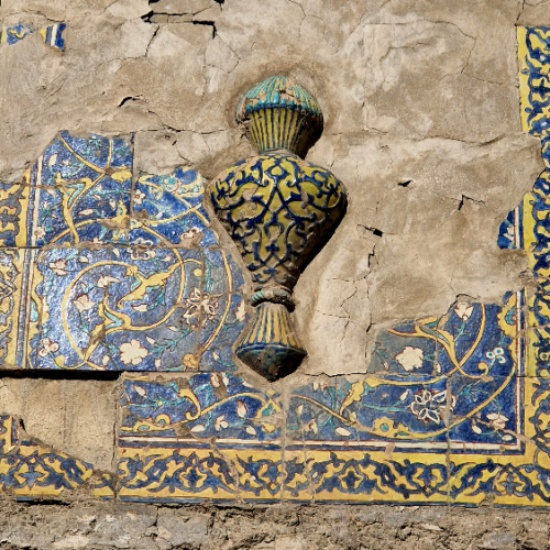 La médersa Abdoullaziz-Khan. Vase du bonheur. Boukhara.