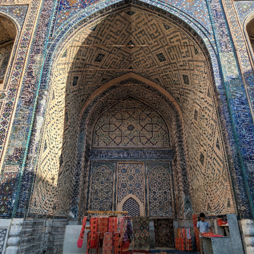 La médersa d'Ulugh Beg. Samarcande.
