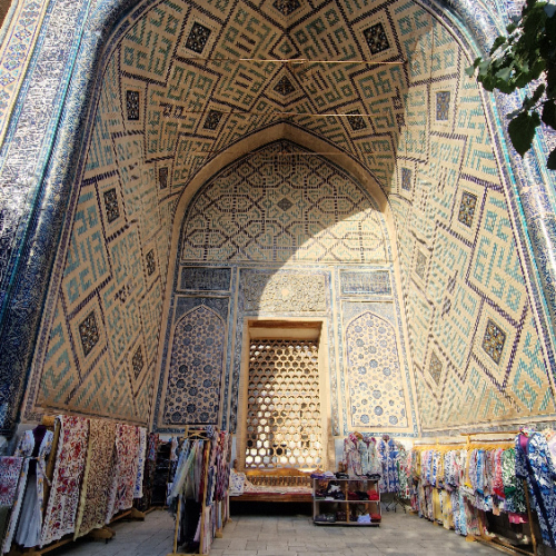 La médersa d'Ulugh Beg. Samarcande.