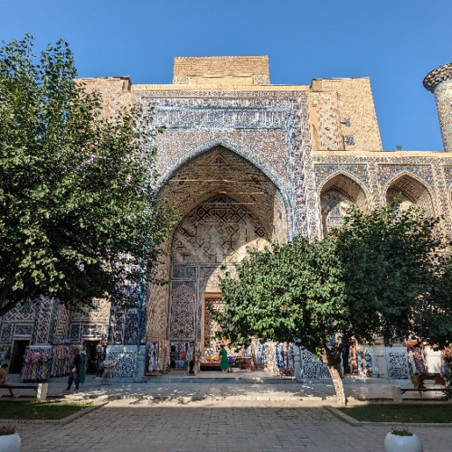 La médersa d'Ulugh Beg. Samarcande.