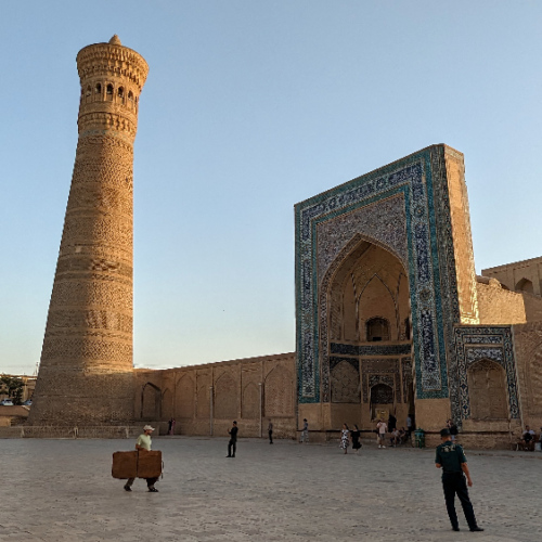 La Mosquée Kalon, Le portail d'entrée. Boukhara.