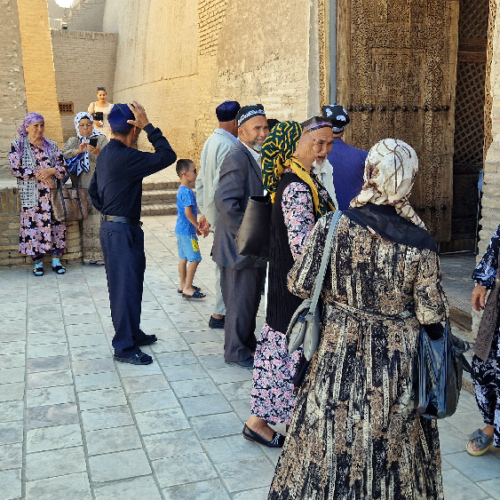 L'Itchan Kala, vieille ville de Khiva. Les Ouzbèks. Khiva.