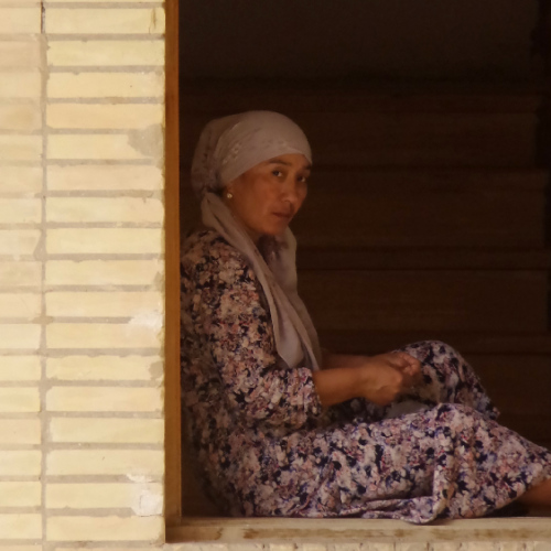 L'Itchan Kala, vieille ville de Khiva. Les Ouzbèks. Khiva.