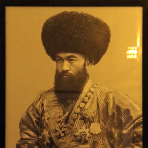 Palais Nurullabay, portrait de la famille royale. Khiva.