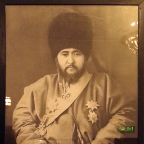 Palais Nurullabay, portrait de la famille royale. Khiva.