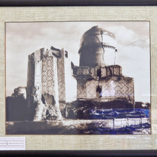 Les ruines avant restauration. Samarcande.