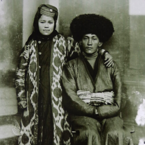 Musée du Tach Khaouli, portraits de la famille royale et leur entourage. Khiva.