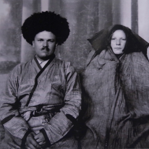 Musée du Tach Khaouli, portraits de la famille royale et leur entourage. Khiva.