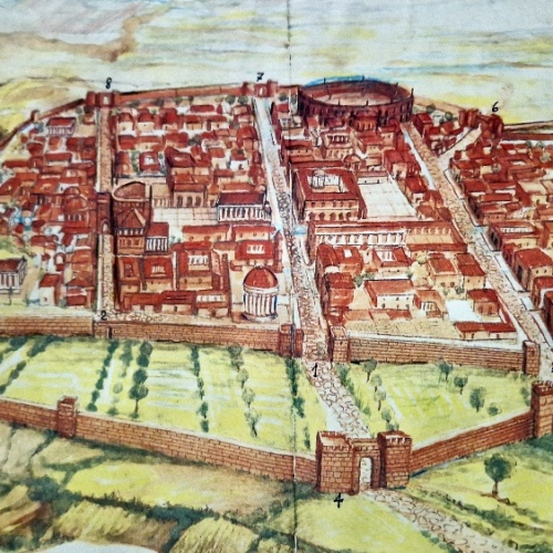 Emplacement de l'Eglise de Sant'Aniello. Naples