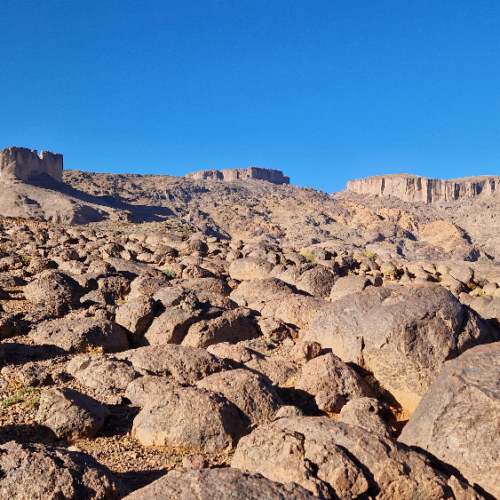 Plateau à 1700 m Six jours de trek dans le Djébel Saghro