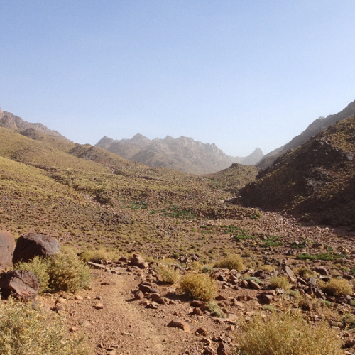 Ciel brumeux aujourd'hui. Six jours de trek dans le Djébel Saghro
