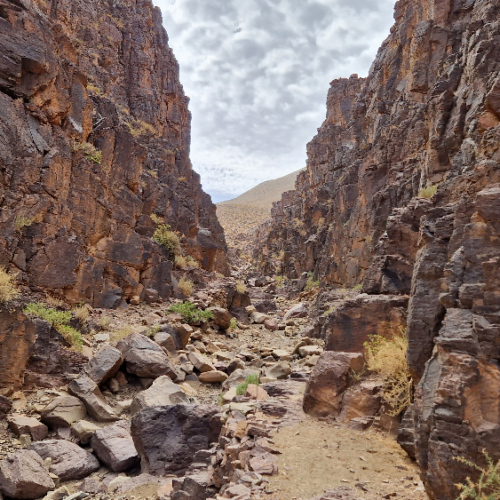 Passage très étroit ... Six jours de trek dans le Djébel Saghro