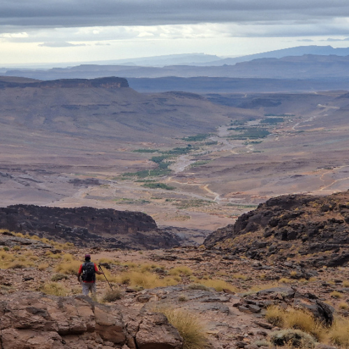 Nous descendons vers Amguene N'Sfia. Six jours de trek dans le Djébel Saghro