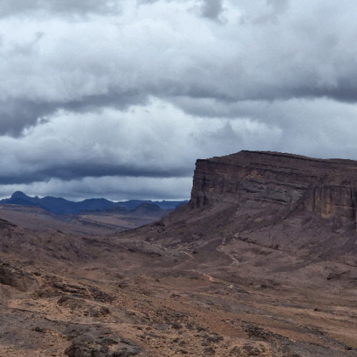 Le ciel est bien menaçant ! Six jours de trek dans le Djébel Saghro