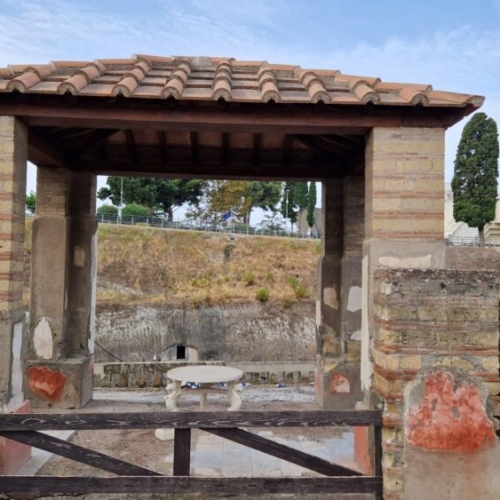 Patio avec vue sur mer. Herculanum