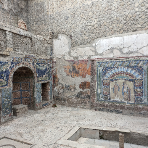 L'intérieur d'une villa. Herculanum