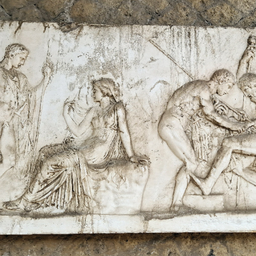 Bas-relief dans une villa. Herculanum