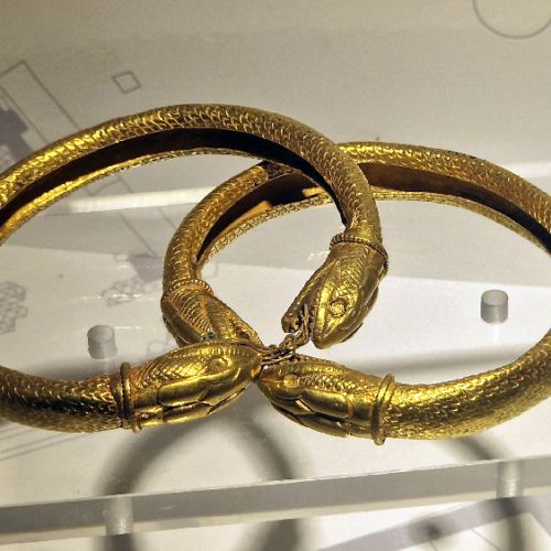 Objet retrouvé et exposé au musée. Herculanum