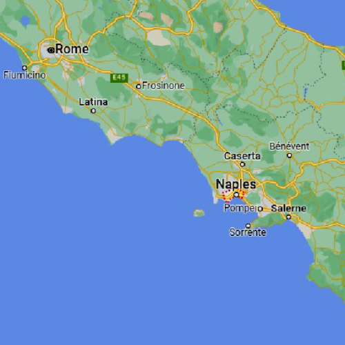 Emplacement de Naples. Italie