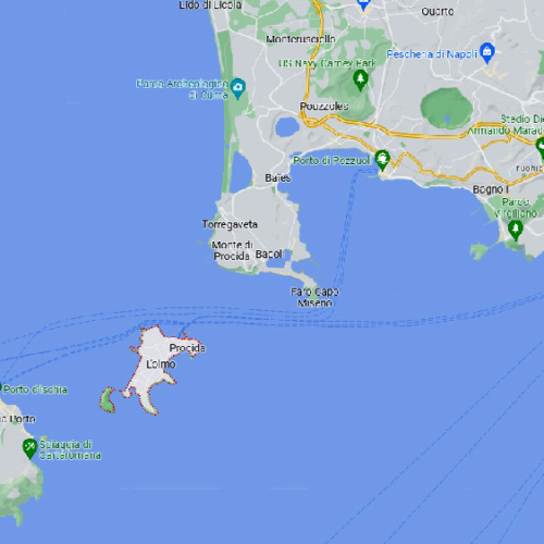 Emplacement de Procida. Italie