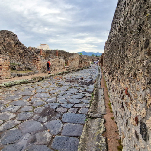 Les rues pavées de Pompéi. Pompéi