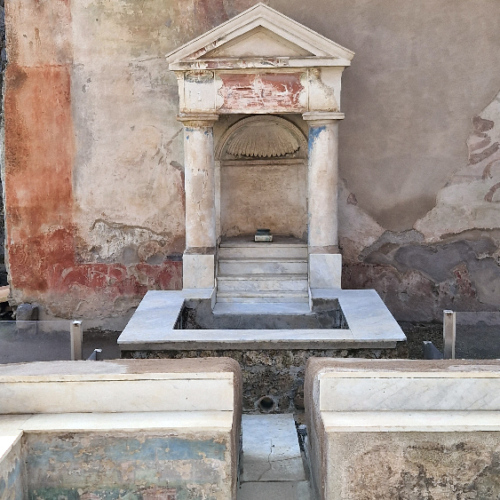 Une villa, la Casa Paquius Proculus. Pompéi