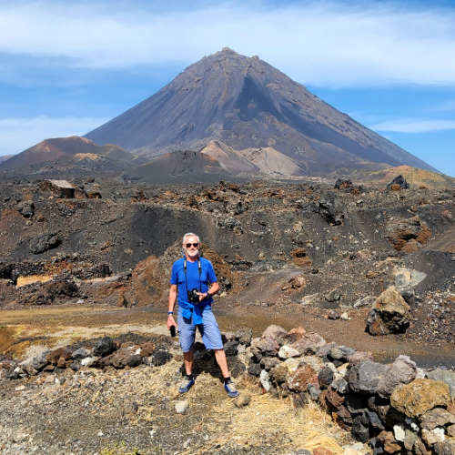 Dans la caldeira du Pico do Fogo. Cap Vert, le Pico do Fogo, Parc Naturel.
