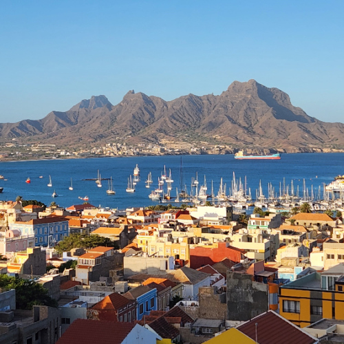 Mindelo, vue de notre hôtel en hauteur. Cap Vert, Soa Vicente, Mindelo