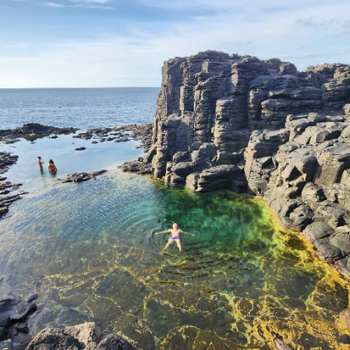Piscine naturelle à Ribiera Prata. Cap Vert Ribiera Prata
